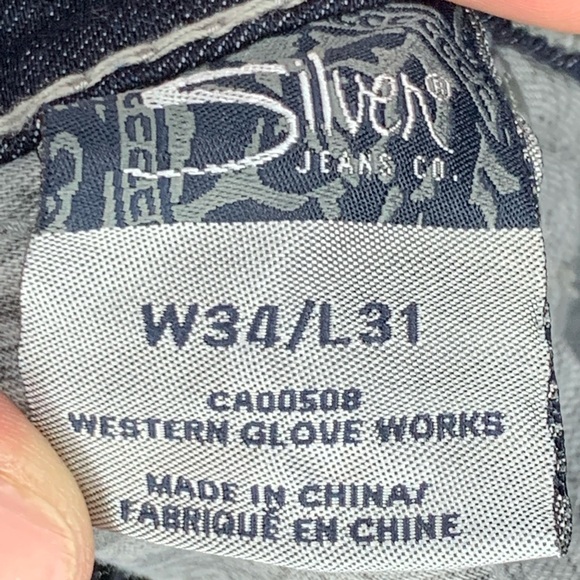 Silver Jeans Tuesday mid skinny jeans size 34x31 - Picture 4 of 9